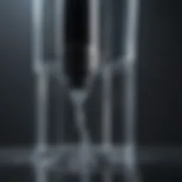 Illustration of UV pen water purification technology in action.