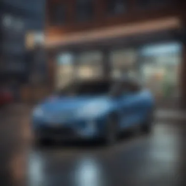 Urban Fuel Cell Vehicle Scene Fuel cell vehicle in urban setting