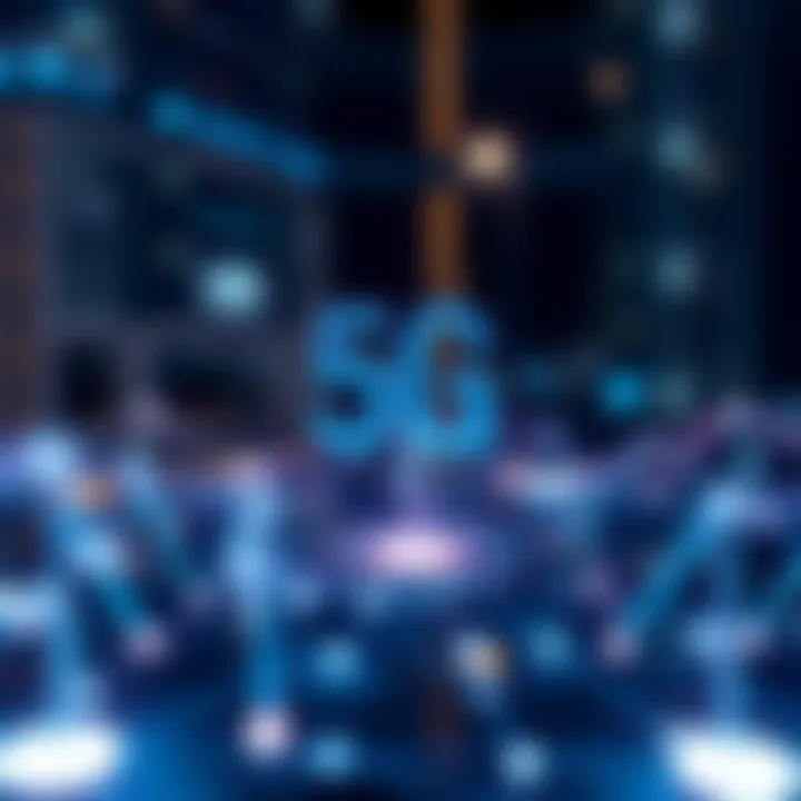 Visual illustration of 5G network infrastructure