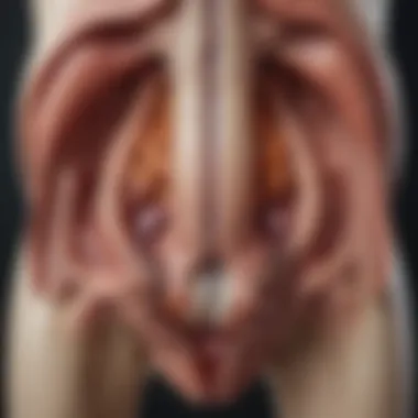 Illustration of a healthy dog's urinary system