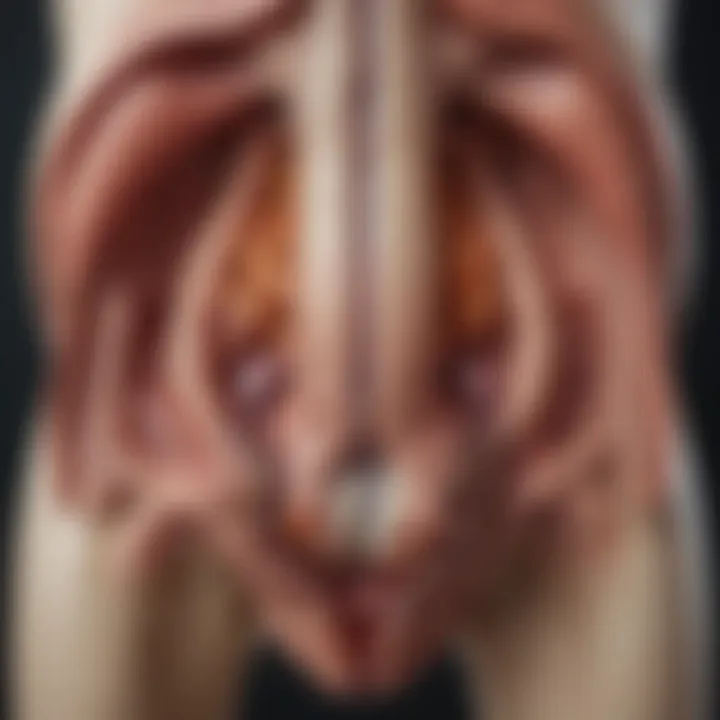Illustration of a healthy dog's urinary system