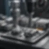 A detailed view of precision tooling equipment