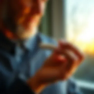 Patient Taking Ibuprofen for Pain Relief Patient taking ibuprofen for arthritis relief