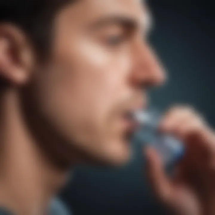 Educational graphic on proper inhaler technique and its importance