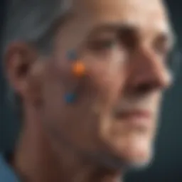 A diagram illustrating the vestibular system