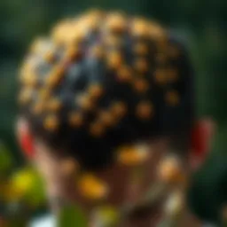 Fungal overgrowth in the scalp