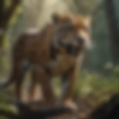 Jaguar in Action: The Apex Predator Jaguar in natural habitat showcasing predatory behavior