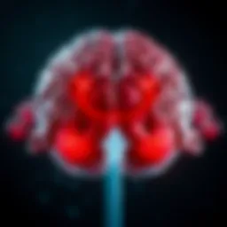 An illustration depicting various types of brain tumors