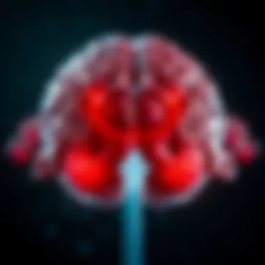 An illustration depicting various types of brain tumors