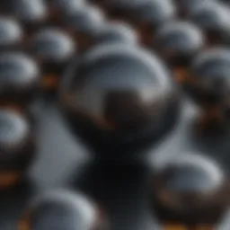 Illustration showcasing the unique properties of magnetic beads
