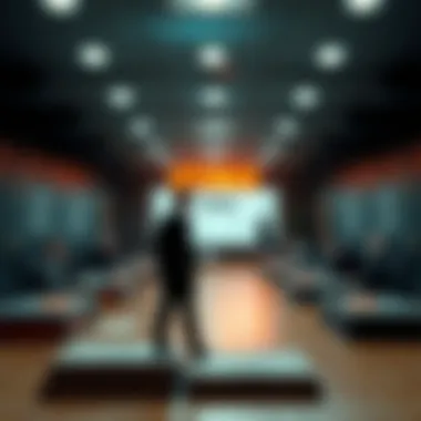 Abstract concept of ethical decision-making in business