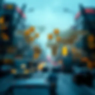 Graphical representation of global trade and economy