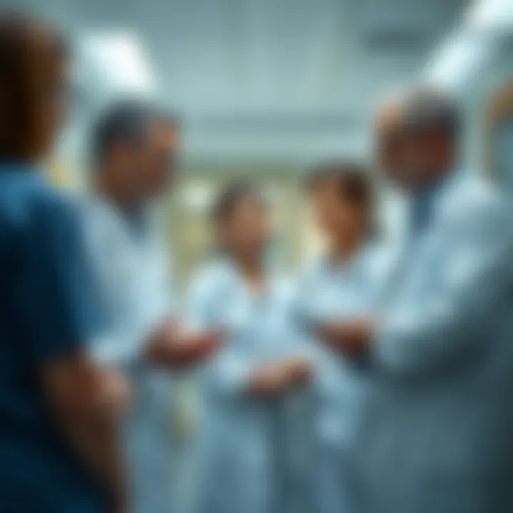 Healthcare professionals discussing methadone treatment