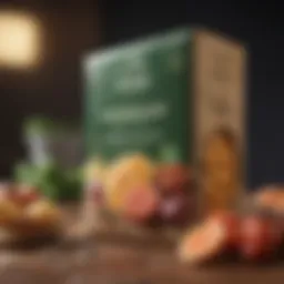 Innovative food packaging design showcasing eco-friendly materials