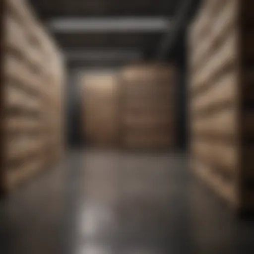 Efficient pallet arrangement showcasing optimal space utilization