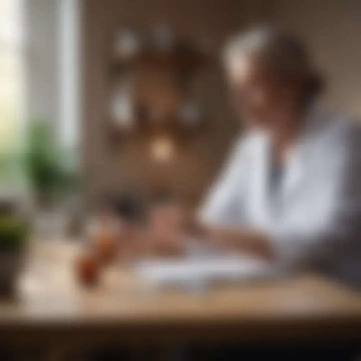 Consultation between a patient and a homeopathic practitioner