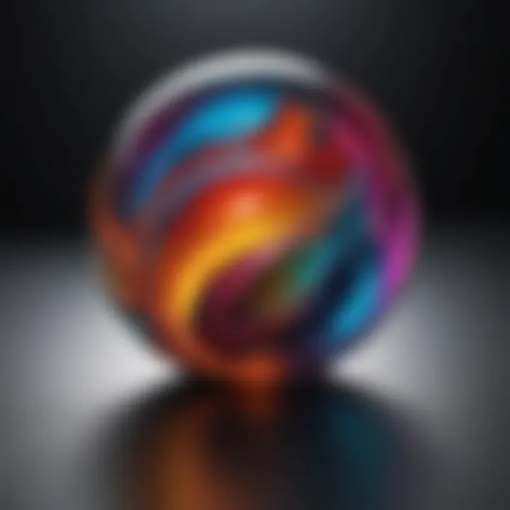 An abstract representation of color and shape through photo fusion techniques