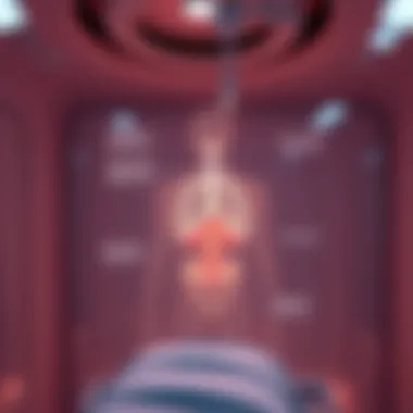 Diagram illustrating physiological mechanisms of hyperbaric therapy