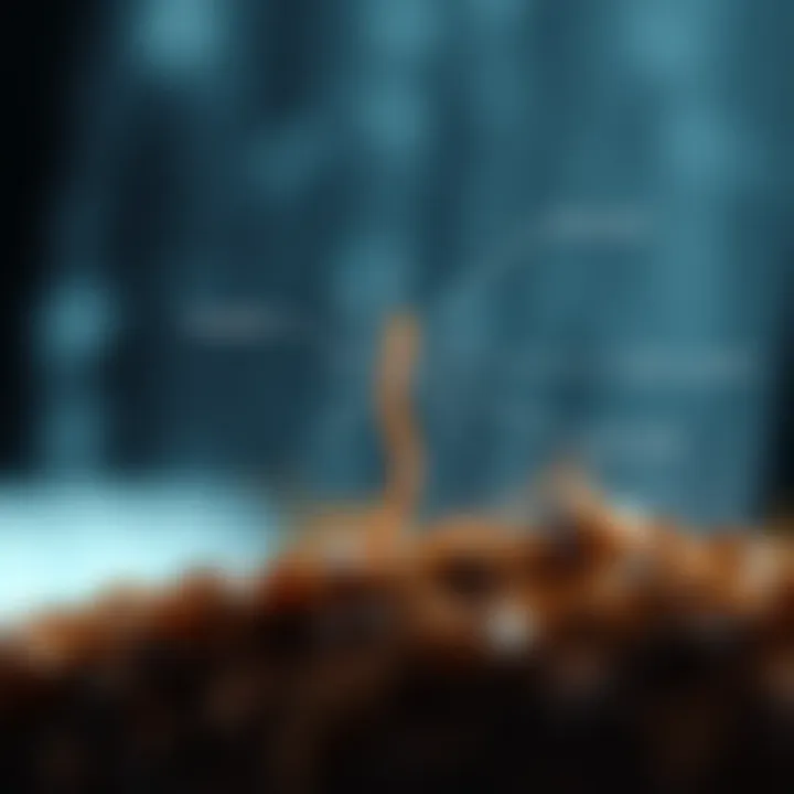 Physiological Mechanisms Involved in Hair Growth Diagram illustrating the physiological mechanisms of hair growth