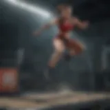 A dynamic display of plyometric jumps showcasing various forms and techniques