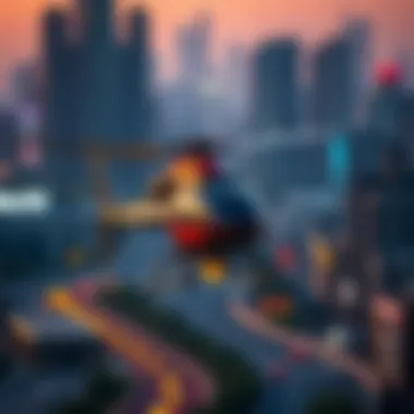 Commercial helicopter demonstrating urban air mobility