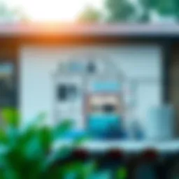 A detailed diagram of rainwater harvesting systems showcasing various components and architecture.