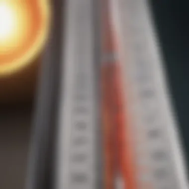 High Fever Indication Close-up of a thermometer displaying a high fever