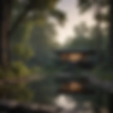 A Peaceful Retreat for Introspection A serene outdoor space encouraging reflection
