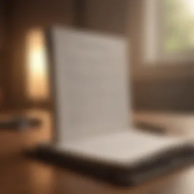 Journal and pen for self-reflection
