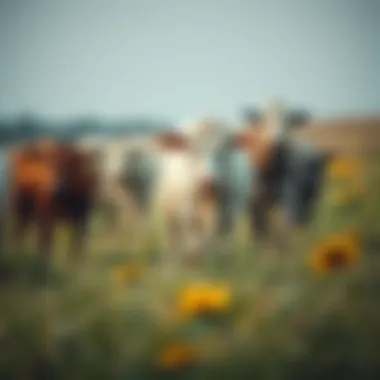 Healthy cattle in a pasture demonstrating the impact of effective wart management
