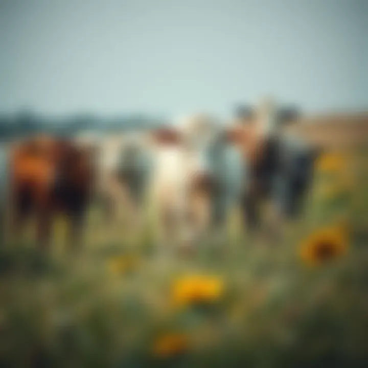 Healthy cattle in a pasture demonstrating the impact of effective wart management