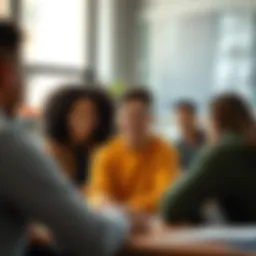 A group of diverse youth engaged in a collaborative educational workshop