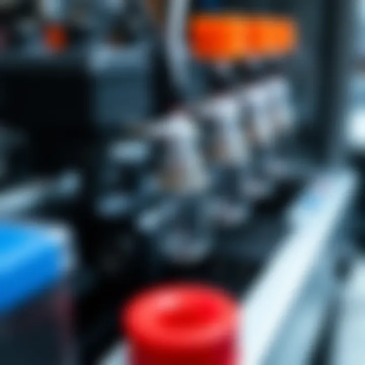 Key Components of the Tecan Evo150 System Close-up of Tecan Evo150 components