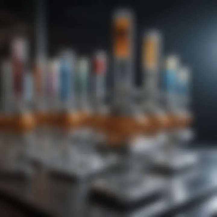 Different types of test tube rotators showcasing design variations