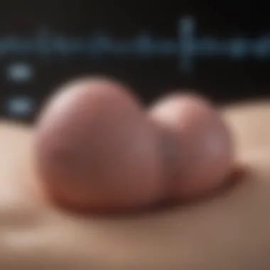 Graphic representation of ultrasound detecting a fetal heartbeat