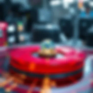 Diagram showing the influence of the magnetic shield on technological systems