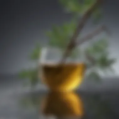 Chemical Composition of Tea Tree Oil Illustration depicting the chemical structure of compounds in tea tree oil