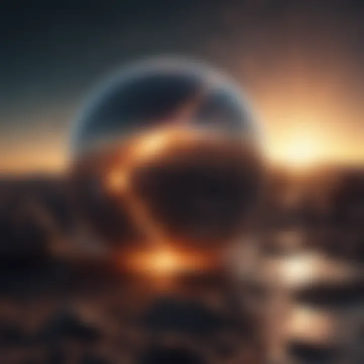 A cosmic view illustrating potential cosmic events affecting Earth
