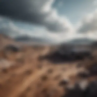 A desolate landscape representing ecological collapse