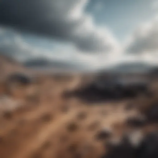 A desolate landscape representing ecological collapse