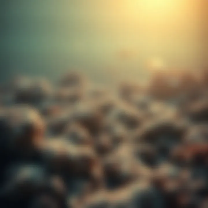 Coral reef bleaching event