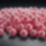 Close-up of xylitol bubble gum pieces showcasing their texture.