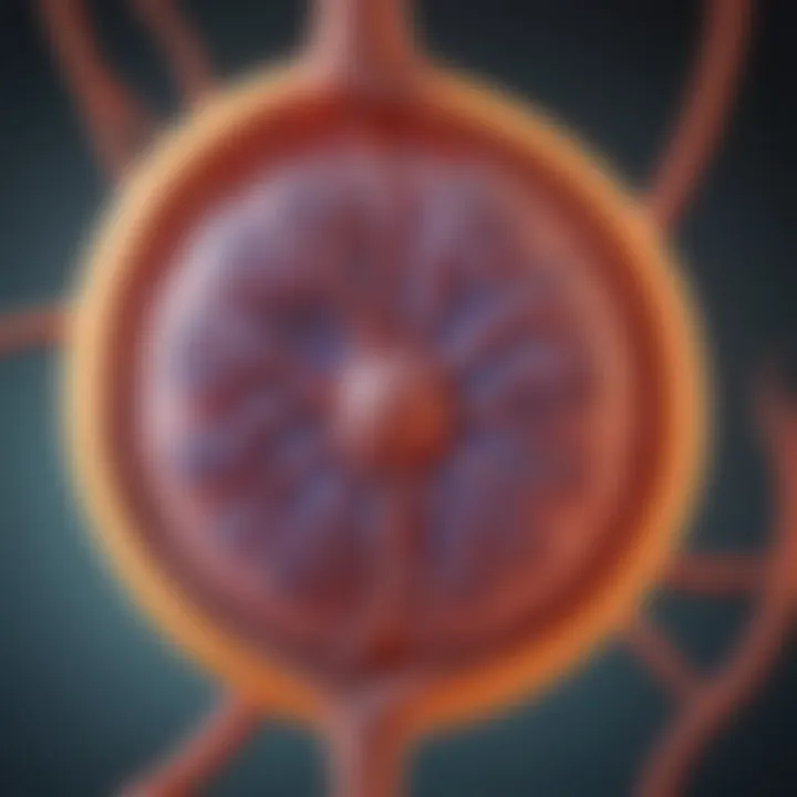 Diagram illustrating kidney function and protein filtration