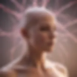 Abstract representation of cancer and mental health connection