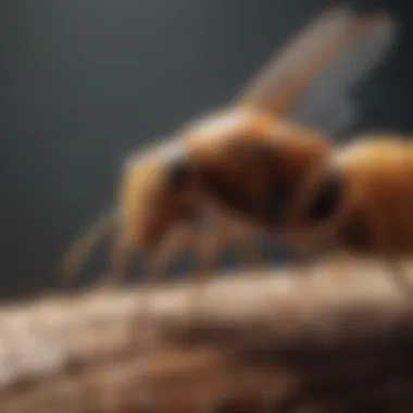 Adult termite showcasing wings