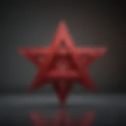 Symbolic representation of the Red Magen David