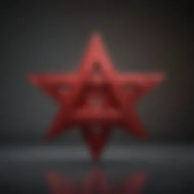 Symbolic representation of the Red Magen David