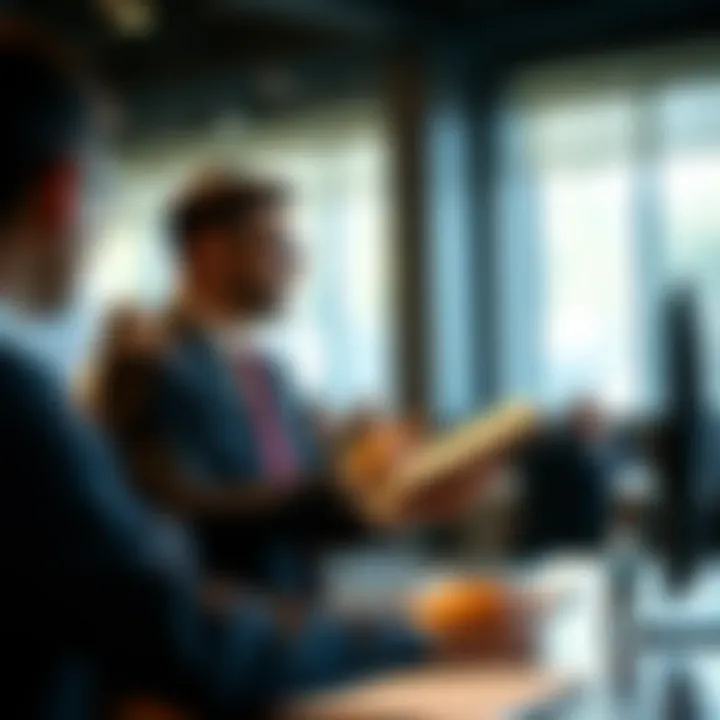 An employee receiving recognition for outstanding performance