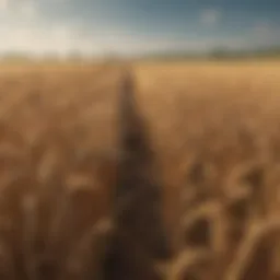 Wheat fields showcasing nitrogen-rich soil
