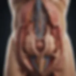 Illustration of bladder anatomy highlighting surgical areas
